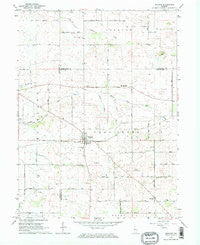 Wingate Indiana Historical topographic map, 1:24000 scale, 7.5 X 7.5 Minute, Year 1962