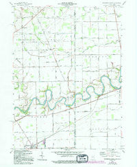 Woodburn North Indiana Historical topographic map, 1:24000 scale, 7.5 X 7.5 Minute, Year 1958