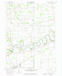 Woodburn North Indiana Historical topographic map, 1:24000 scale, 7.5 X 7.5 Minute, Year 1958