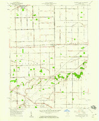 Woodburn South Indiana Historical topographic map, 1:24000 scale, 7.5 X 7.5 Minute, Year 1958