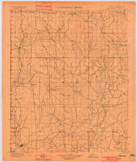 Addington Oklahoma Historical topographic map, 1:125000 scale, 30 X 30 Minute, Year 1901