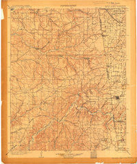 Siloam Springs Oklahoma Historical topographic map, 1:125000 scale, 30 X 30 Minute, Year 1904