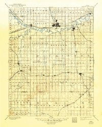 Abilene Kansas Historical topographic map, 1:125000 scale, 30 X 30 Minute, Year 1894
