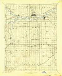 Abilene Kansas Historical topographic map, 1:125000 scale, 30 X 30 Minute, Year 1894