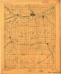 Abilene Kansas Historical topographic map, 1:125000 scale, 30 X 30 Minute, Year 1894