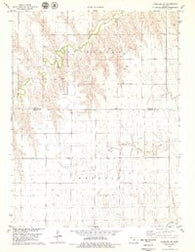 Achilles SE Kansas Historical topographic map, 1:24000 scale, 7.5 X 7.5 Minute, Year 1978