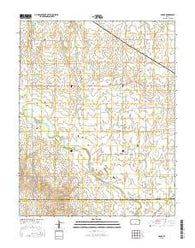 Adams Kansas Current topographic map, 1:24000 scale, 7.5 X 7.5 Minute, Year 2015