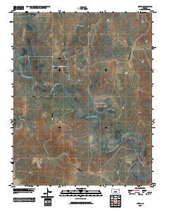 Aetna Kansas Historical topographic map, 1:24000 scale, 7.5 X 7.5 Minute, Year 2009