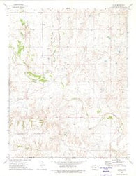 Aetna Kansas Historical topographic map, 1:24000 scale, 7.5 X 7.5 Minute, Year 1973