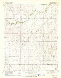 Albert SE Kansas Historical topographic map, 1:24000 scale, 7.5 X 7.5 Minute, Year 1970