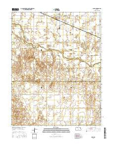 Alden Kansas Current topographic map, 1:24000 scale, 7.5 X 7.5 Minute, Year 2015