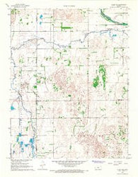 Alden NW Kansas Historical topographic map, 1:24000 scale, 7.5 X 7.5 Minute, Year 1967