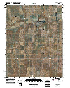 Alexander Kansas Historical topographic map, 1:24000 scale, 7.5 X 7.5 Minute, Year 2009