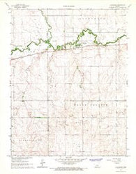 Alexander Kansas Historical topographic map, 1:24000 scale, 7.5 X 7.5 Minute, Year 1966
