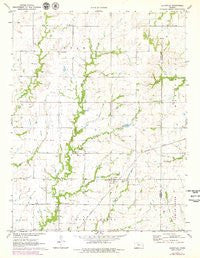 Aliceville Kansas Historical topographic map, 1:24000 scale, 7.5 X 7.5 Minute, Year 1971