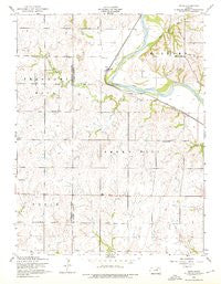 Alida Kansas Historical topographic map, 1:24000 scale, 7.5 X 7.5 Minute, Year 1955