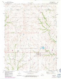 Allen Kansas Historical topographic map, 1:24000 scale, 7.5 X 7.5 Minute, Year 1971