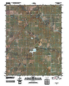 Allen SE Kansas Historical topographic map, 1:24000 scale, 7.5 X 7.5 Minute, Year 2009