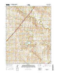 Allen SE Kansas Current topographic map, 1:24000 scale, 7.5 X 7.5 Minute, Year 2015