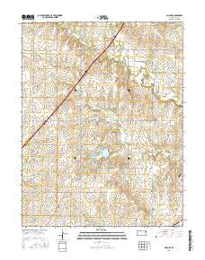 Allen SE Kansas Current topographic map, 1:24000 scale, 7.5 X 7.5 Minute, Year 2015