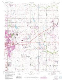 Andover Kansas Historical topographic map, 1:24000 scale, 7.5 X 7.5 Minute, Year 1961