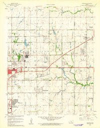 Andover Kansas Historical topographic map, 1:24000 scale, 7.5 X 7.5 Minute, Year 1961
