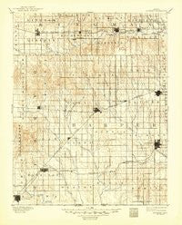Anthony Kansas Historical topographic map, 1:125000 scale, 30 X 30 Minute, Year 1891