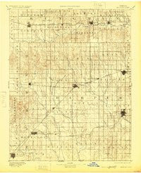 Anthony Kansas Historical topographic map, 1:125000 scale, 30 X 30 Minute, Year 1891