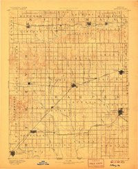 Anthony Kansas Historical topographic map, 1:125000 scale, 30 X 30 Minute, Year 1891