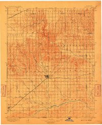 Ashland Kansas Historical topographic map, 1:125000 scale, 30 X 30 Minute, Year 1896
