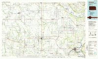 Atchison Kansas Historical topographic map, 1:100000 scale, 30 X 60 Minute, Year 1985