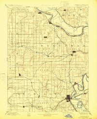Atchison Kansas Historical topographic map, 1:125000 scale, 30 X 30 Minute, Year 1893