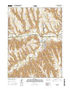 Atwood Kansas Current topographic map, 1:24000 scale, 7.5 X 7.5 Minute, Year 2015