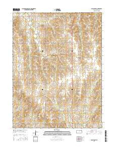 Aurora NW Kansas Current topographic map, 1:24000 scale, 7.5 X 7.5 Minute, Year 2016