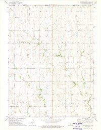 Bachelors Run Kansas Historical topographic map, 1:24000 scale, 7.5 X 7.5 Minute, Year 1973