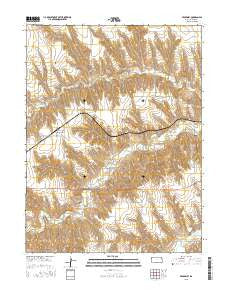 Beardsley Kansas Current topographic map, 1:24000 scale, 7.5 X 7.5 Minute, Year 2015