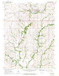 Beattie Kansas Historical topographic map, 1:24000 scale, 7.5 X 7.5 Minute, Year 1966