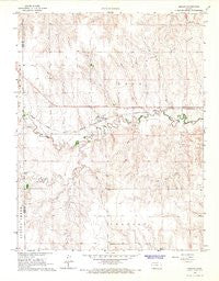 Beeler Kansas Historical topographic map, 1:24000 scale, 7.5 X 7.5 Minute, Year 1965