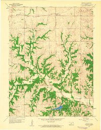 Bendena Kansas Historical topographic map, 1:24000 scale, 7.5 X 7.5 Minute, Year 1959