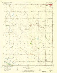 Bentley Kansas Historical topographic map, 1:24000 scale, 7.5 X 7.5 Minute, Year 1958