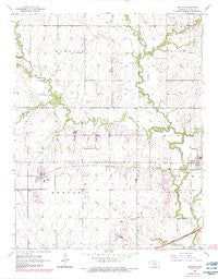 Benton Kansas Historical topographic map, 1:24000 scale, 7.5 X 7.5 Minute, Year 1955