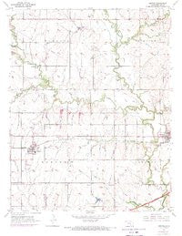 Benton Kansas Historical topographic map, 1:24000 scale, 7.5 X 7.5 Minute, Year 1955