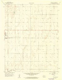 Big Bow SW Kansas Historical topographic map, 1:24000 scale, 7.5 X 7.5 Minute, Year 1959