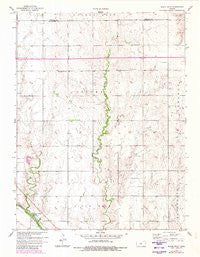 Black Wolf Kansas Historical topographic map, 1:24000 scale, 7.5 X 7.5 Minute, Year 1957