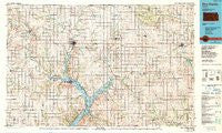 Blue Rapids Kansas Historical topographic map, 1:100000 scale, 30 X 60 Minute, Year 1986