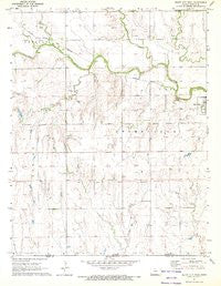 Bluff City West Kansas Historical topographic map, 1:24000 scale, 7.5 X 7.5 Minute, Year 1971