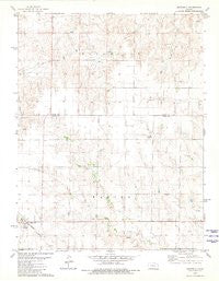 Brownell Kansas Historical topographic map, 1:24000 scale, 7.5 X 7.5 Minute, Year 1980
