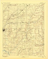 Burden Kansas Historical topographic map, 1:125000 scale, 30 X 30 Minute, Year 1889