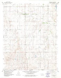 Buttermilk Kansas Historical topographic map, 1:24000 scale, 7.5 X 7.5 Minute, Year 1980