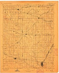 Caldwell Kansas Historical topographic map, 1:125000 scale, 30 X 30 Minute, Year 1897